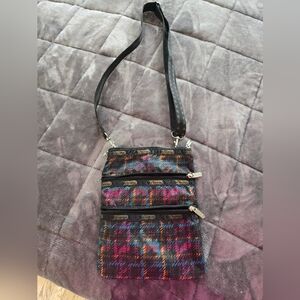 Plaid Crossbody Bag - Multicolor